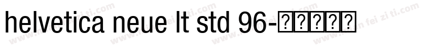 helvetica neue lt std 96字体转换